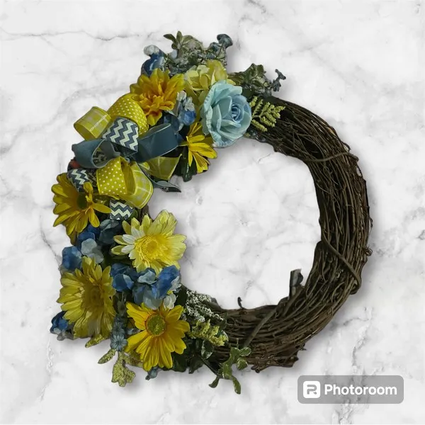 Rustic Flower Wreath 