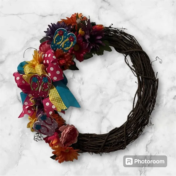 Spring Front Door Wreath bb